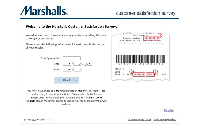 Marshalls Customer Satisfaction Survey