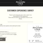 Abercrombie & Fitch Customer FeedBack Survey Guide | TellANF.com